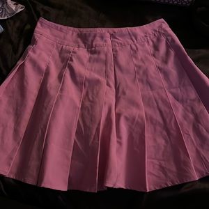 pink tennis skirt
